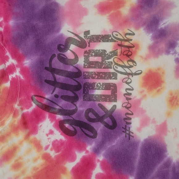 🌻FOR BUNDLES ONLY🌻 Pink Orange Tie-dye Mom Life Shirt - Picture 7 of 13